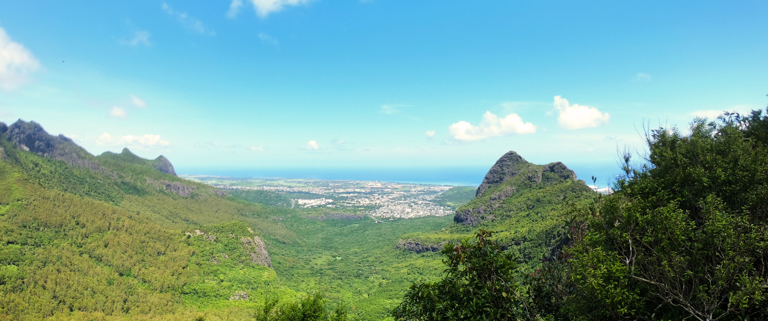 View from Le pouce Mountain - activities in Mauritius